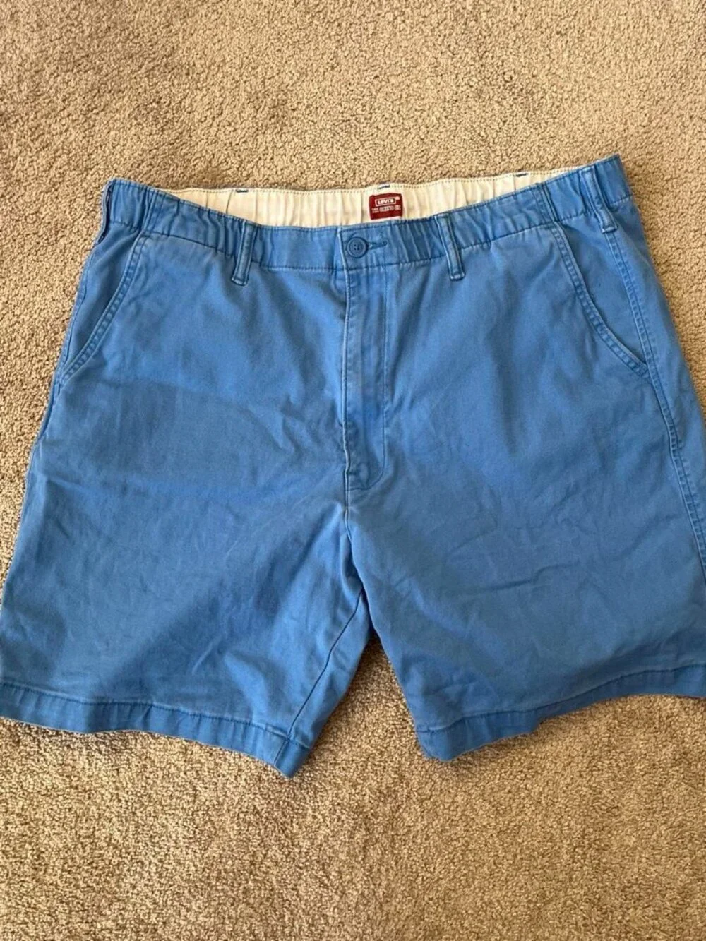 Levi’s XX Chino EZ Shorts Blue Elastic Waist